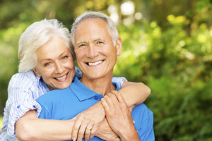 Portrait Of Happy Loving Senior Couple.